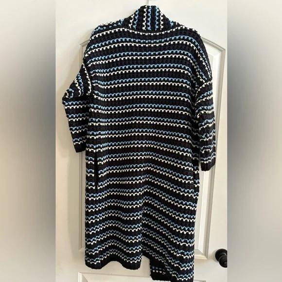 FRNCH Black and White Patterned Cardigan - Picture 2 of 2